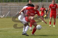 Bayernliga Nord - Saison 2023/24 - FC Ingolstadt 04 II - TSV Abtswind - Fabio Riedl (Nr.24 - FCI) - Tuda Jayson weiss Abtswind - Foto: Meyer Jürgen