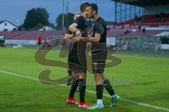 Bayernliga Süd - Saison 2021/2022 - FC Ingolstadt 04 II - SV Donaustauf - Görtler Patrick (#9 FCI) trifft zum 2:2 Ausgleichstreffer - jubel - Foto: Jürgen Meyer