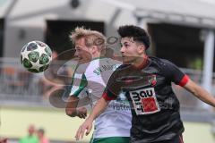 Landesliga - Saison 2025/26 - SV Manching - FC Sonthofen - Rainer Meisinger (Nr.8 - SV Manching) - Jozic Marko schwarz Sonthofen - Foto: Meyer Jürgen