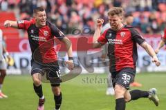 3. Liga; FC Ingolstadt 04 - FC Viktoria Köln; Tor Jubel Treffer Simon Lorenz (32, FCI) 1:0 Mladen Cvjetinovic (19, FCI) Pascal Testroet (37, FCI)