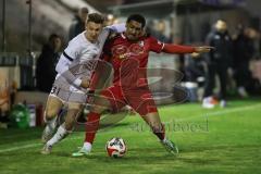 Toto-Pokal; 
Türkgücü München - FC Ingolstadt 04; Zweikampf Kampf um den Ball Julian Kügel (31, FCI) Ezeala, Ikenna (33 TGM)