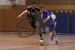 Hallenturnier Gaimersheim - Saison 2025/26 - TSV Gaimersheim - DJK Ingolstadt - Philipp Stipic schwarz Gaimersheim - Fabio Schwarzl blau DJK - Foto: Meyer Jürgen