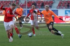 2024_1_20 - 3. Liga - Saison 2023/24 - HallescherFC - FC Ingolstadt 04 -  - Benjamin Kanuric (Nr.8 - FC Ingolstadt 04) - XXXXX - Foto: Meyer Jürgen