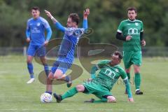 Kreisliga - Saison 2023/24 - SV Lippertshofen - SV Hundszell - Martin Kusche blau Hundszell - Bernd Geiß
 grün Lippertshofen - Foto: Meyer Jürgen