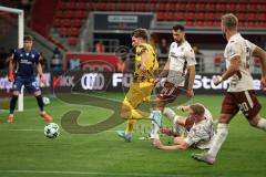 3. Liga - Saison 2026/27 - FC Ingolstadt 04 - Alemannia Aachen - Matti Wagner (Nr.3 - Alemannia Aachen) - Lars Lokotsch (Nr.13 - FCI) - Foto: Meyer Jürgen