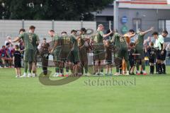 Toto - Pokal - Saison 2024/25 - TSV Lohr - FC Ingolstadt 04 - Die Mannschaften betreten das Spielfeld - XXXXX - Foto: Meyer Jürgen
