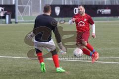 AUDI - Schanzer Amateurcup 2023 - Vorrunde - SV Walpertskirchen - SV Zuchering - Der 1:4 Treffer durch Patrick Weiher rot Zuchering - jubel - Stefan Gröppmaier Torwart Walpertskirchen - Foto: Meyer Jürgen