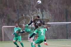 Kreisliga - Saison 2023/24 - FC Fatih Ingolstadt - SV Denkendorf - Akif Abasikeles schwarz Fatih - Paul Müller grün Denkendorf - Foto: Meyer Jürgen