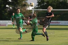 BZL - Oberbayern Nord - SV Manching - TSV Jetzendorf - Rainer Meisinger (#19 Manching) schwarz - Florian Radlmeier grün #14 Jetzendorf - Foto: Jürgen Meyer