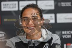 3. Liga; SV Sandhausen - FC Ingolstadt 04; Pressekonferenz Interview Cheftrainerin Sabrina Wittmann (FCI) im letzten Saisonspiel der 3. Liga