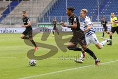 3. Liga - MSV Duisburg - FC Ingolstadt 04 - Justin Butler (31, FCI) Maximilian Sauer (2 MSV)