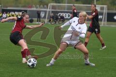 DFB Pokal - Frauen - Saison 2025/26 - FC Ingolstadt 04 Frauen - 1. FC Nürnberg - Fritzberg Teresa (Nr.3 - FC Ingolstadt Frauen I) - Homann Sanja rot Nürnberg - Foto: Meyer Jürgen