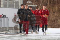 3. Liga - Saison 2025/26 - FC Ingolstadt 04 - Trainingsauftakt nach der Winterpause - Die Mannschaft kommt zum Training - Max Plath (Nr.14 - FCI) - Foto: Meyer Jürgen