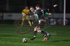 Landesliga - Saison 2025/26 - SV Manching - FC Ehekirchen - Dzenis Seferovic (Nr.6 - SV Manching) - Christoph Hollinger schwarz Ehekirchen - Foto: Meyer Jürgen