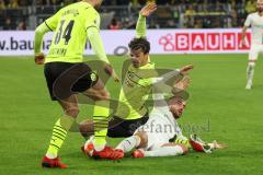 DFB Pokal; Borussia Dortmund - FC Ingolstadt 04; Fatih Kaya (9, FCI) Hummels Mats (15 BVB)