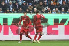3. Liga; FC Ingolstadt 04 - TSV 1860 München; Tor Jubel Treffer 1:0 Dennis Kaygin (10, FCI) Yann Sturm (7, FCI)