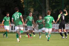 Kreisliga - Saison 2023/24 - Relegation zur BZL - FC Gerolfing - SVA Palzing -  Der 1:0 Führungstreffer durch Timo Kraus grün Gerolfing - jubel - Tor - Foto: Meyer Jürgen