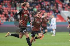 3. Liga; FC Ingolstadt 04 - MSV Duisburg; Vinko Šapina (41, FCI) Tor Jubel Treffer Ausgleich 1:1 Emre Gül (5, FCI)