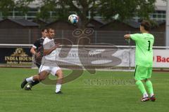 Bezirksliga - Saison 2025/26- TSV Gaimersheim - TSV Rohrbach - Nicolae Nechita (Nr.19 - TSV Gaimersheim) - Thomas Hammerschmid schwarz Rohrbach - Tobias Lindlmaier Torwart Rohrbach - Foto: Meyer Jürgen