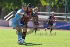 *** 2. Bundesliga Frauen - Saison 2025/26 - FC Ingolstadt 04 Frauen - Victoria Berlin - Laura Frank (Nr.6 - FC Ingolstadt Frauen I) - Aydin Leyila blau Berlin - Foto: Meyer Jürgen