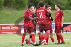 Kreisklasse - Saison 2023/24 - SV Zuchering - TSV Baar/Ebenhausen -  Der 1:0 Führungstreffer durch Leander Friedl rot Zuchering - jubel  - Foto: Meyer Jürgen