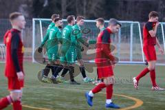 Testspiel - Bezirksfreundschaftsspiel - SV Kasing - TV Aiglsbach - Der 0:1 Führungstreffer durch Admir Music grün Aiglsbach - jubel - Foto: Jürgen Meyer