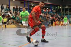 Lotto - Hallen - Bayerncup - Oberbayern -  Saison 2022/2023  - FC Fatih Ing - FC Penzberg - Finale - 1:0 - Deniz Sari rot Fatih - Foto: Meyer Jürgen