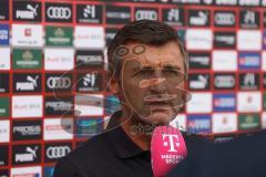 3.Liga - Saison 2023/2024 - FC Ingolstadt 04 -  1. FC Saarbrücken - Cheftrainer Michael Köllner (FCI) - im Interview mit Magenta Sport - Foto: Meyer Jürgen