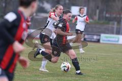 2. Bundesliga Frauen - Saison 2024/25 - FC Ingolstadt 04 Frauen - Eintracht Frankfurt II - Bauer Katharina (Nr.3 - FCI Frauen) - Zimmermann Tessa weiss Frankfurt - Foto: Meyer Jürgen