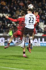 3. Liga; SSV Ulm - FC Ingolstadt 04; Zweikampf Kampf um den Ball Emre Gül (5, FCI) Julian Kügel (29, FCI) Brandt Max (23 Ulm)