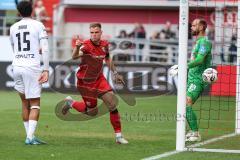 3. Liga; FC Ingolstadt 04 - SSV Ulm; Tor Jubel Treffer 2:1 Simon Lorenz (32, FCI) mit dem Kopf, Ortag Christian (39 Ulm)