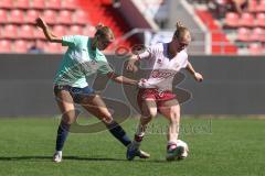 2. Bundesliga Frauen - Saison 2025/26 - FC Ingolstadt 04 Frauen - SC Sand - Nina Penzkofer (Nr.29 - FC Ingolstadt Frauen I) - Fischer Milena grün SC Sand  - Foto: Meyer Jürgen