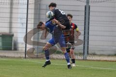 Bayernliga Nord - Saison 2024/25 - FC Ingolstadt 04 II - Würzburger FV 04 - Öztürk Berkay rot FCI - Hock Fabio blau Würzburg - Foto: Meyer Jürgen