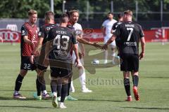 3. Liga; Testspiel; FC Ingolstadt 04 - FC Heidenheim; Felix Keidel (43, FCI) schießt zum Ausgleich 1:1, Tor Jubel Treffer mit Tobias Schröck (21, FCI) Jannik Mause (7, FCI) Simon Lorenz (32, FCI) Mladen Cvjetinovic (19, FCI)