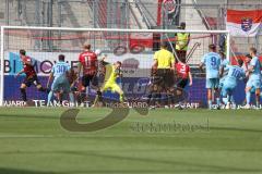 3.Liga - Saison 2022/2023 - FC Ingolstadt 04 -  SV Wehen Wiesbaden - Der 2:2 Ausgleichstreffer - Torwart Marius Funk (Nr.1 - FCI) - traurige Gesichter - Jubel - Foto: Meyer Jürgen