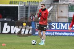 3. Liga; VfB Lübeck - FC Ingolstadt 04; Jannik Mause (7, FCI) vor dem Spiel