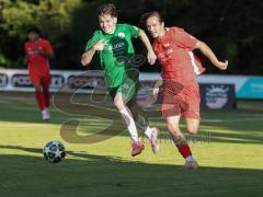 Landesliga - Saison 2026/27 - SV Manching - FC Memmingen II - Vincent Amann (Nr.5 - SV Manching) - Hill Noah rot Memmingen - Foto: Meyer Jürgen