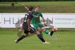Bezirksliga - Saison 2024/25 - Freundschaftsspiel - SV Manching - TSV Gaimersheim - Rainer Meisinger (Nr.8 - SV Manching) - Marcus Keilwerth (Nr.13 - TSV Gaimersheim) - Foto: Meyer Jürgen