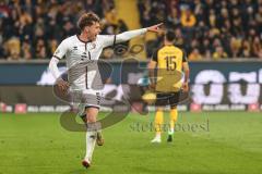 3. Liga; Dynamo Dresden - FC Ingolstadt 04; Tor Jubel Treffer 0:1 Tim Heike (9, FCI)