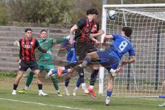 Bayernliga Nord - Saison 2024/25 - FC Ingolstadt 04 II - Würzburger FV 04 - Davide Sekulovic (Nr.7 - FCI U21) - Luka Klanac (Nr.9 - FCI U21) - Foto: Meyer Jürgen