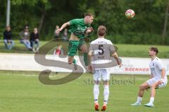 Landesliga - Saison 2024/25 - SV Manching - FC Kempten - Fabian Neumayer (Nr.9 - SV Manching) - Wilke Thilo weiss Kempten  - Foto: Meyer Jürgen