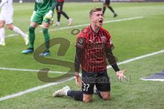 3. Liga - Fußball - FC Ingolstadt 04 - SV Meppen - Patrick Sussek (37, FCI) ärgert sich, Torchance nicht genutzt Spielende