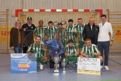 Lotto Bayern Hallencup - Saison 2024/25 - Türkisch SV Ingolstadt - SV Manching - Finale - 1. Sieger . SV Manching - jubel - Foto: Meyer Jürgen