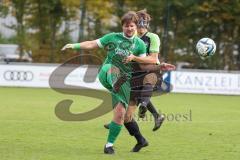 Bezirksliga - Saison 2025/26 - FC Gerolfing - SVA Palzing - Phillipp Haunschild (Nr.12 - FC Gerolfing) - Marcel Radlmaier schwarz Palzing - Foto: Meyer Jürgen