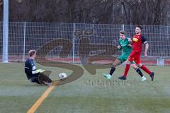 Testspiel - Bezirksfreundschaftsspiel - SV Kasing - TV Aiglsbach - Patrick Lücking Torwart Kasing - Stefan Liebler grün Aiglsbach - Foto: Jürgen Meyer