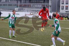 Bayernliga Süd - Saison 2022/2023 - FC Ingolstadt 04 - SV Schalding Heining - Mussa Fofanah (Nr.7 - FCI II) - Rossdorfer Jonas #18 Schalding - Foto: Meyer Jürgen