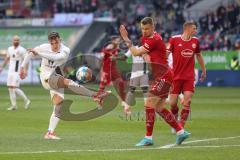 2.BL; Fortuna Düsseldorf - FC Ingolstadt 04; Tor Chance vergeben Dennis Eckert Ayensa (7, FCI) Hartherz Florian (7 DUS)