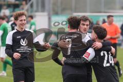 Bezirksliga - Saison 2024/25 - FC Gerolfing - VFB Eichstätt II - Der 0:1 Führungstreffer durch Samuel Schmid schwarz Eichstätt - jubel -  - XXXXX - Foto: Meyer Jürgen