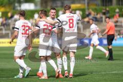 3. Liga; Borussia Dortmund II - FC Ingolstadt 04; Tor Jubel Treffer Ausgleich 1:1 David Kopacz (29, FCI) Benjamin Kanuric (8, FCI) Mladen Cvjetinovic (19, FCI) Simon Lorenz (32, FCI)