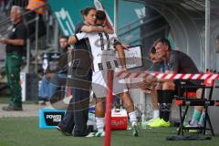 3. Liga - Saison 2026/27 - Victoria Köln - FC Ingolstadt 04  - Sejdo Durakov (Nr.11 - FCI) wird eingewechselt - Cheftrainerin Sabrina Wittmann (FCI) - Foto: Meyer Jürgen